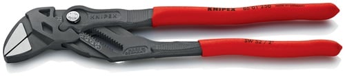 Knipex Sleuteltang | lengte 250 mm zwart gefosfateerd | spanwijdte 52 mm kunststof mantel | 1 stuk - 86 01 250