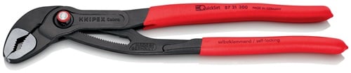 Knipex Waterpomptang | lengte 300 mm spanwijdte 60 mm | gepolijst | kunststof mantel quick set | 1 stuk - 87 21 300 - 87 21 300