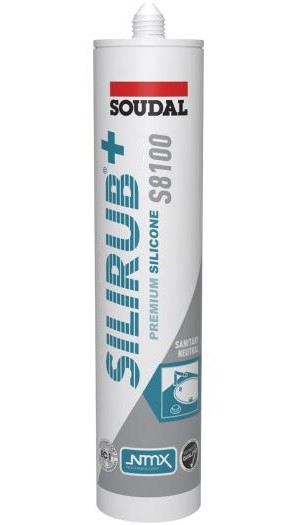 Soudal Silirub+ S8100 Neutraal | Sanitairkit | Pergamon | 300 ml - 137420
