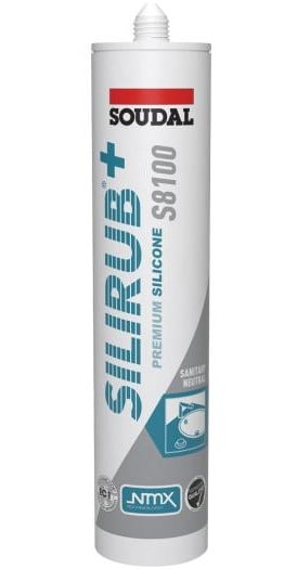 Soudal Silirub+ S8100 Neutraal | Sanitairkit | Oud Wit | 300 ml - 137421