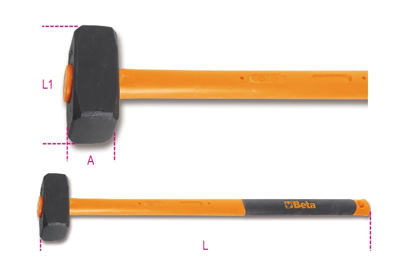 Beta Voorhamers, kunststof steel 1381T 4000 - 013810340