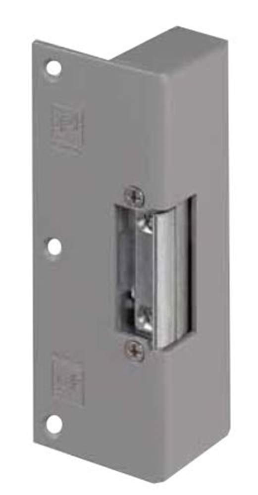 Effeff 14Kis Elektrische opbouw deuropener type 14 | spanningsloos vergrendeld | sluitplaat 199 KIS grijs | 24V=~ | DIN links en DIN rechts. -