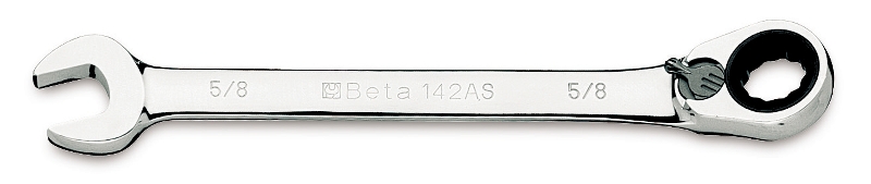 Beta Omschakelbare ratelringsteeksleutel 142AS 7/16 - 001420311
