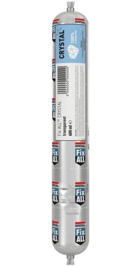 Soudal Fix - All Crystal | Lijm- en voegkit | Transparant | 600 ml - 146186