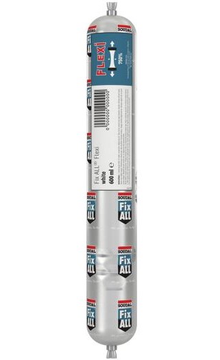 Soudal - Fix - All Flexi | Lijm- en voegkit | Wit | 600 ml - 146188