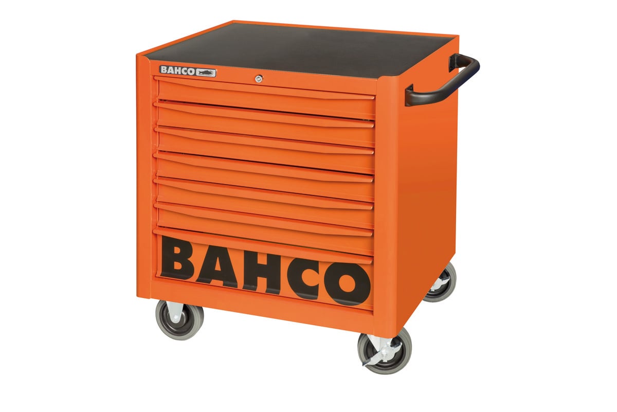 Bahco Gereedschapswagen 26" met 7 lades | laag model | grijs | 755 mm x 501 mm x 760 mm 1470K7LHGREY