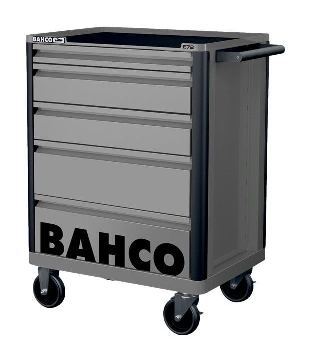 Bahco Gereedschapswagen E72 26" met 5 lades grijs | 693 mm x 510 mm x 955 mm 1472K5GREY