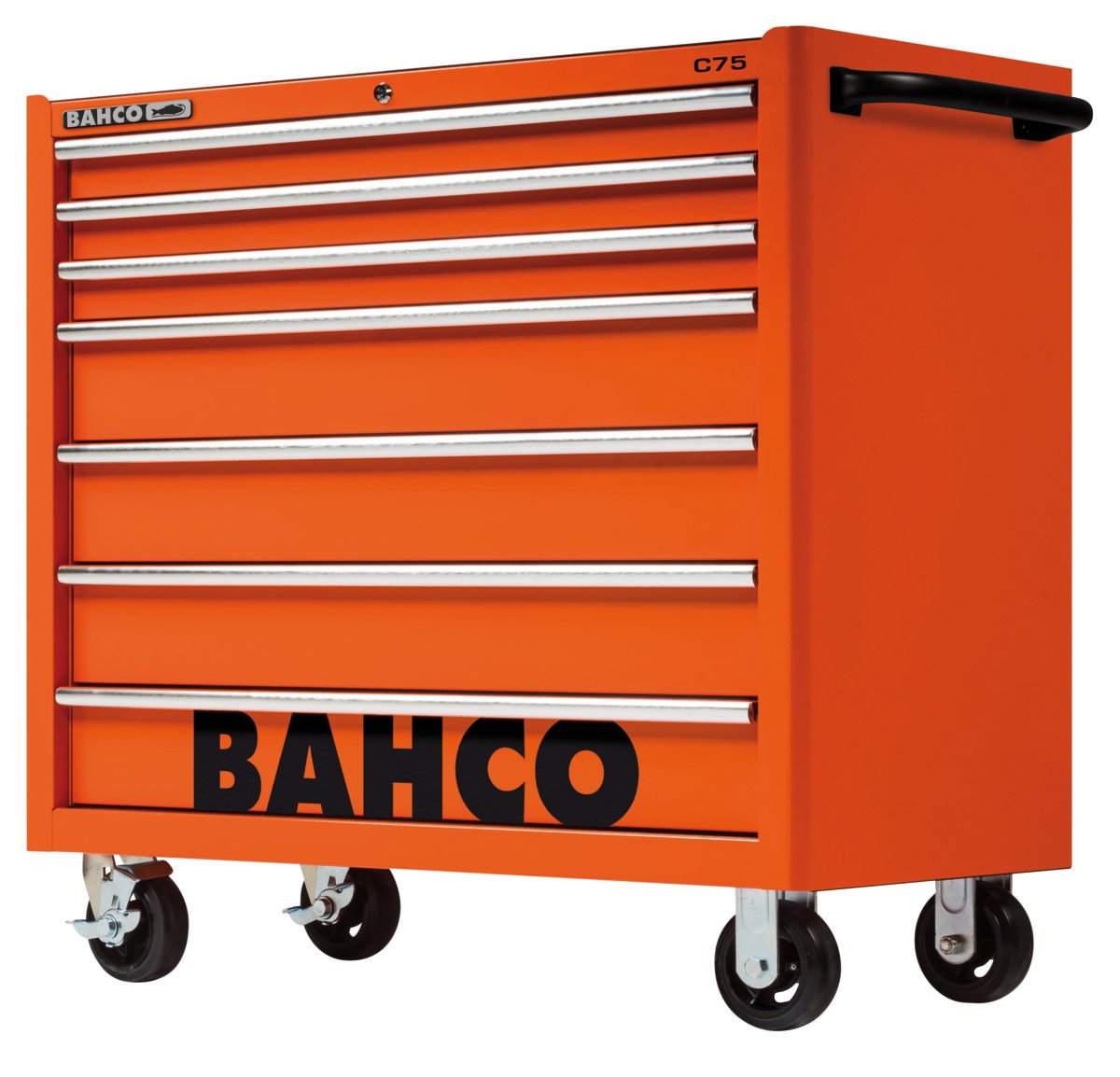 Bahco Gereedschapswagen &apos;classic&apos; C75 40" met 7 lades | zwart | 986 mm x 501 mm x 1100 mm 1475KXL7BLACK