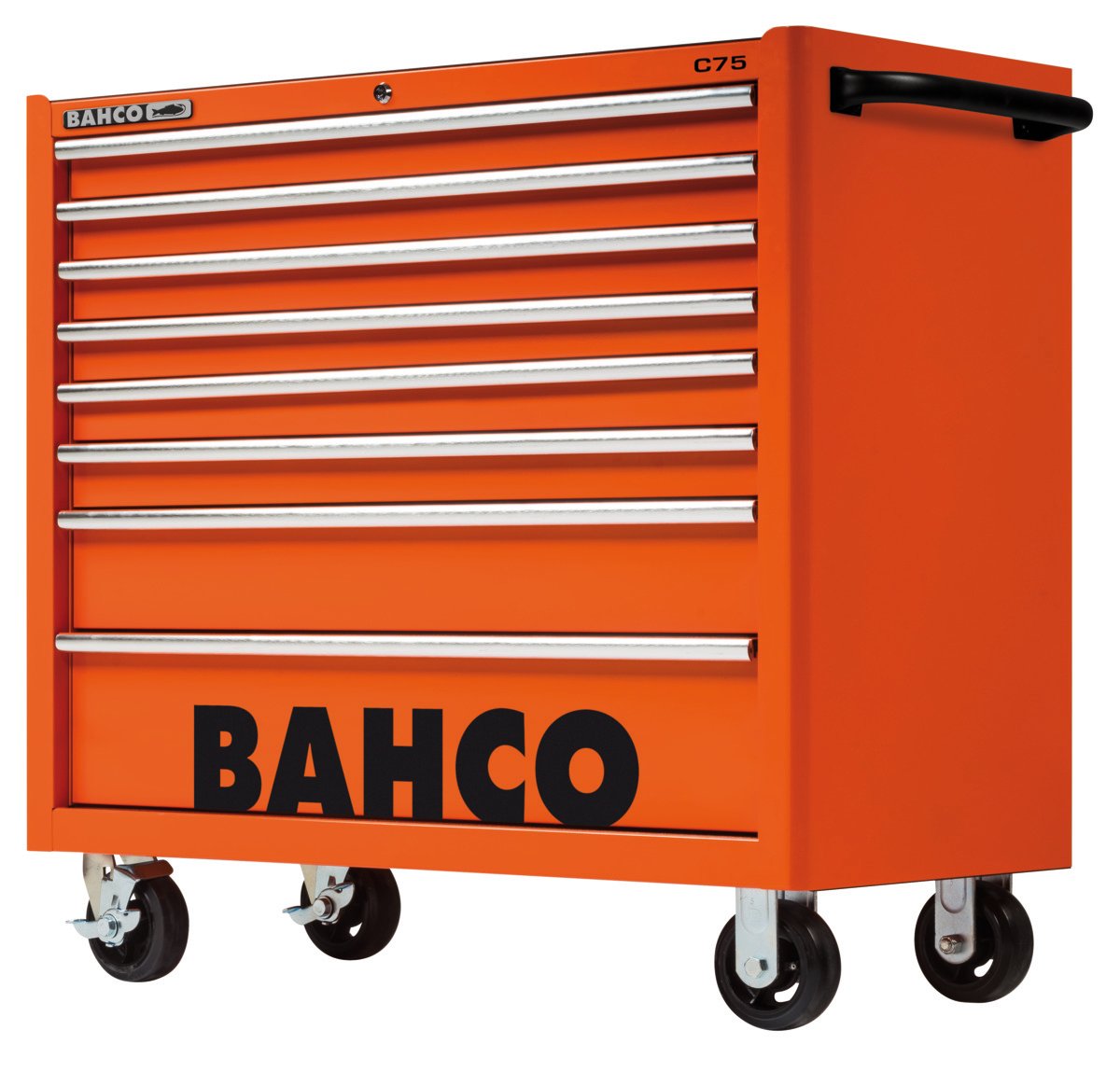 Bahco Gereedschapswagen &apos;classic&apos; C75 40" met 8 lades | zwart | 986 mm x 501 mm x 1100 mm 1475KXL8BLACK