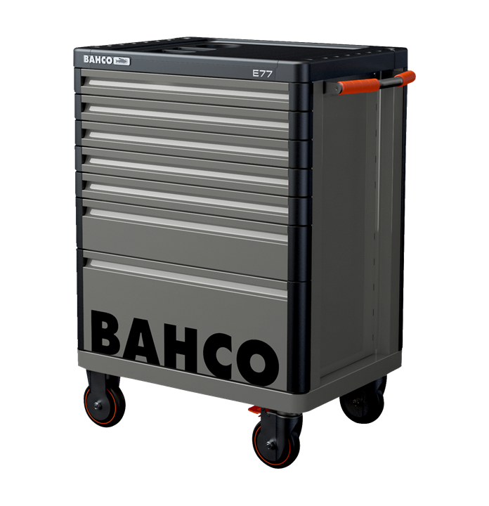 Bahco Gereedschapswagen &apos;Premium&apos; E77 26" met 7 lades grijs | 693 mm x 510 mm x 965 mm 1477K7GREY