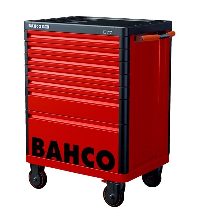 Bahco Gereedschapswagen &apos;Premium&apos; E77 26" met 7 lades rood | 693 mm x 510 mm x 965 mm 1477K7RED