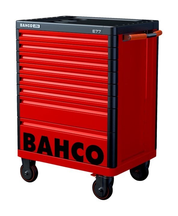 Bahco Gereedschapswagen &apos;Premium&apos; E77 26" met 8 lades rood | 693 mm x 510 mm x 965 mm 1477K8RED