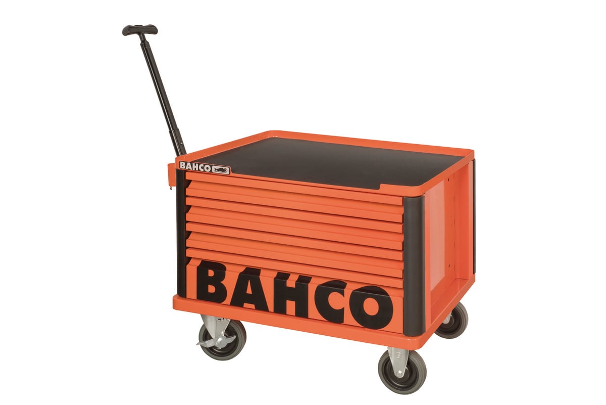 Bahco Opzetkast E72 26" met 4 lades | op wielen | zwart | 693 mm x 510 mm x 396 mm 1482K4BKW