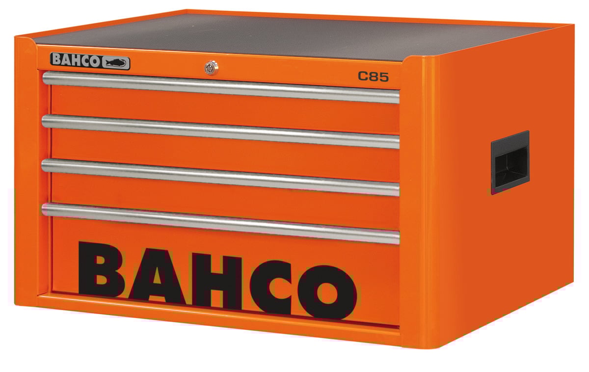 Bahco Opzetkast &apos;classic&apos; C85 26" met 4 lades | zwart | 419 mm x 501 mm x 677 mm 1485K4BLACK