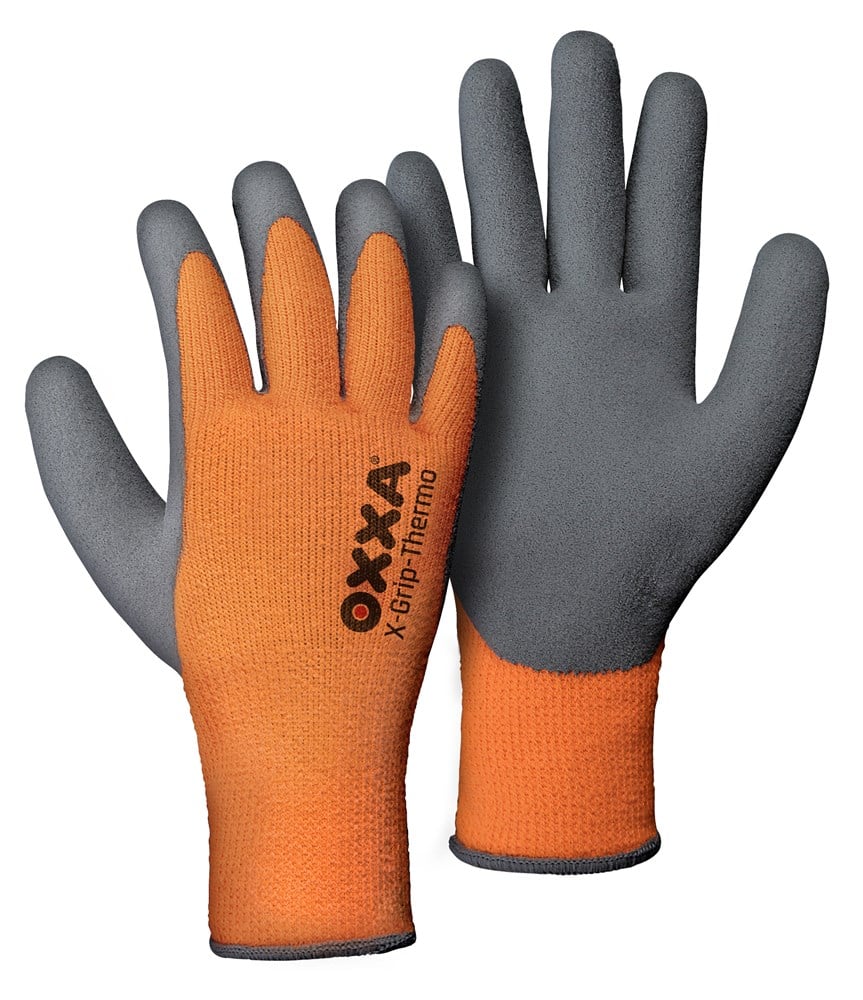 Oxxa X-Grip-Thermo Veiligheidshandschoen 51-850 Or./Grijs,10 - 15185010 - 15185010