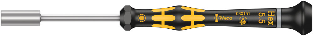 Wera 1569 ESD Dopschroevendraaier, 5.5 mm x 60 mm - 1 stuk(s) - 05030151001 afbeelding