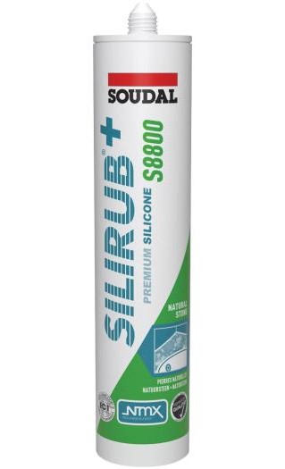 Soudal - Silirub+ S8800 | Natuursteen | Siliconenkit | Mat Anthraciet | 300 ml - 159968