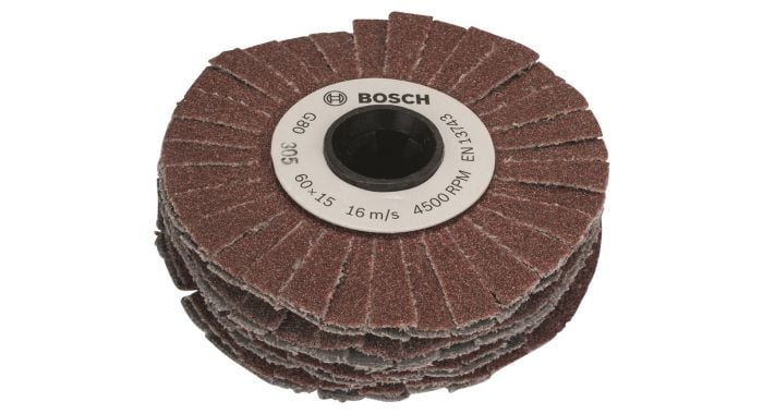 Bosch Groen PRR 250 ES Slijpwals (flexibel) - 15 x K80 - 1600A00154