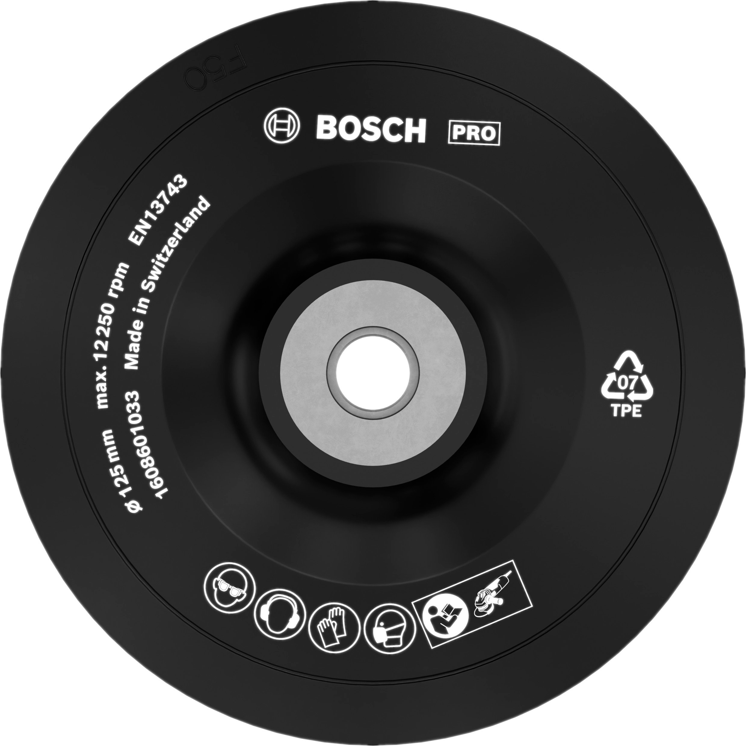 Bosch Accessoires Rubber steunschijven 125 mm, 12.500 o.p.m 1st - 1608601033