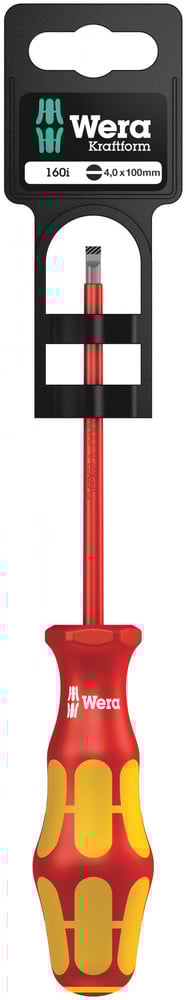 Wera 160 i SB VDE geïsoleerde Sleuf-schroevendraaier, 0,5 x 3,0 x 100 mm - 1 stuk(s) - 05100001001