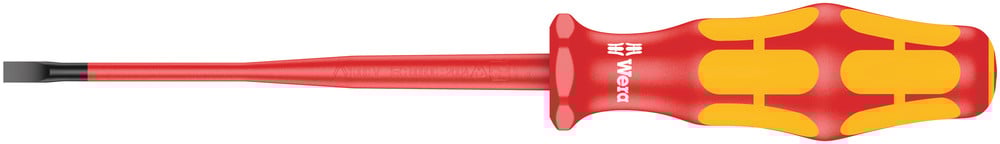 Wera 160 iSS VDE geïsoleerde Zaagsnede Schroevendraaier, kling met gereduceerde diameter, 0,8 x 4,0 x 100 mm - 1 stuk(s) - 05020129001