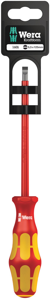 Wera 160 i SB VDE geïsoleerde Sleuf-schroevendraaier, 1,0 x 5,5 x 125 mm - 1 stuk(s) - 05100004001 afbeelding 1