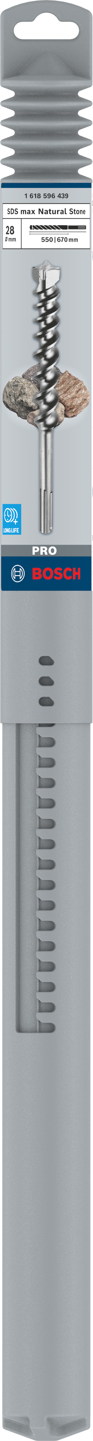 Bosch Accessoires PRO SDS max-9 Natural Stone Drill Bit | 28 x 550 x 670 mm - 1618596439