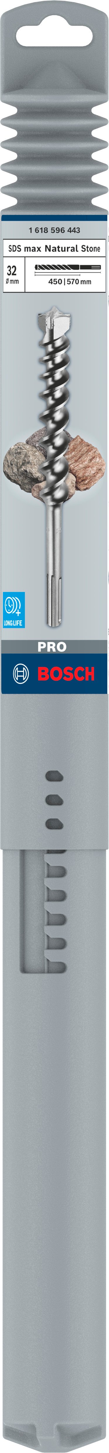 Bosch Accessoires PRO SDS max-9 Natural Stone Drill Bit | 32 x 450 x 570 mm - 1618596443