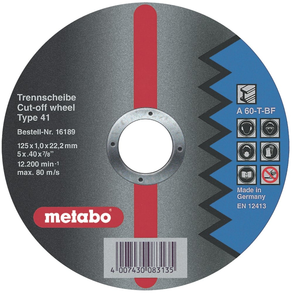 Metabo Accessoires Doorslijpschijf Ø 115x1,0x22,2 staal Flexiamant super - 25 stuks - 616188000