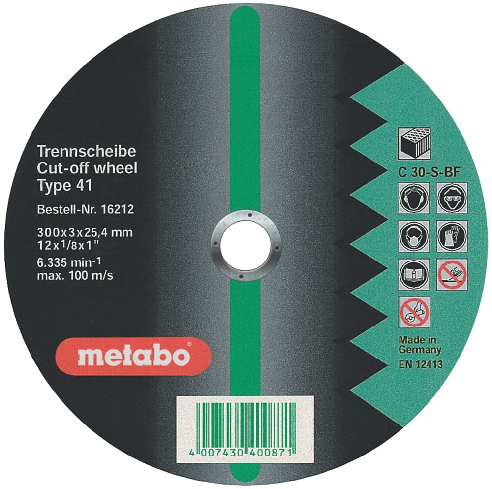 Metabo Accessoires Doorslijpschijf Ø 300x3,0x25,4 steen Flexiamant super - 10 stuks - 616212000