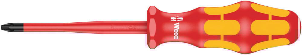 Wera 162 is PH VDE geïsoleerde Phillips Schroevendraaier, kling met gereduceerde diameter, PH 2 x 100 mm - 1 stuk(s) - 05006451001
