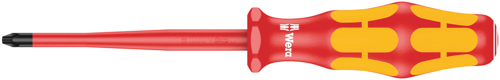 Wera 162 iSS PH VDE geïsoleerde Phillips Schroevendraaier, kling met gereduceerde diameter, extra smalle handgreep, PH 1 x 80 mm - 1 stuk(s) -