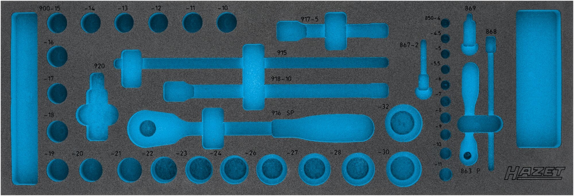 HAZET 2-componenten zachschuiminleg 163-110L · L x B: 635 mm x 218 mm