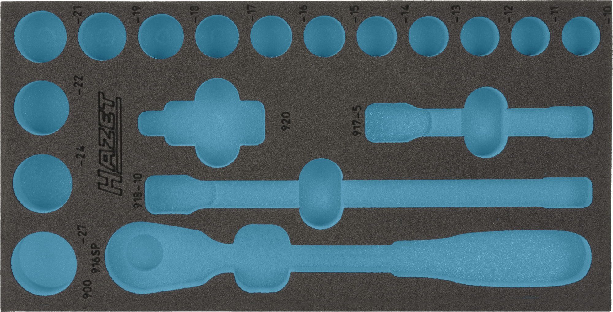 HAZET 2-componenten zachschuiminleg 163-191L · L x B: 342 mm x 172 mm