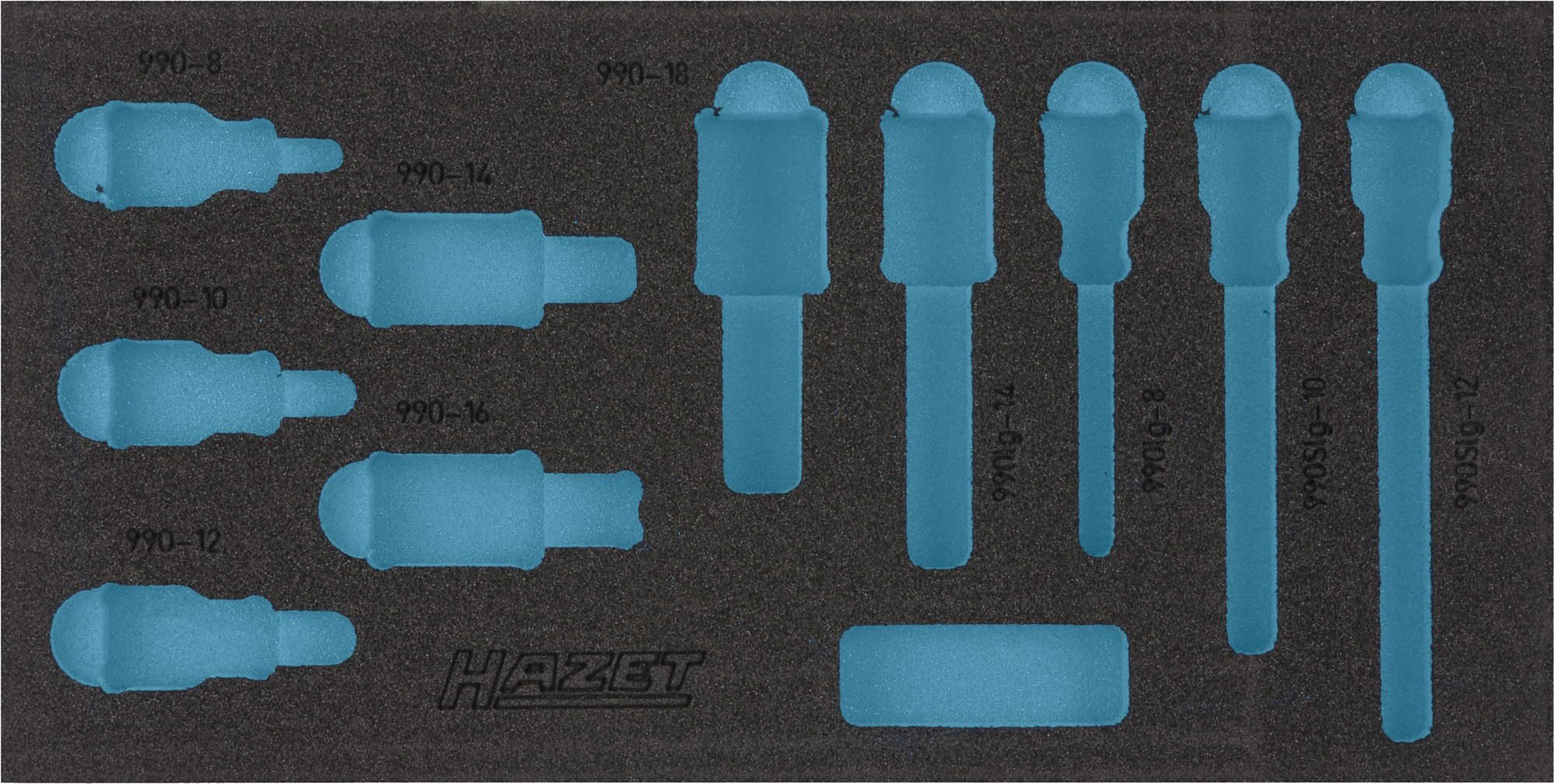 HAZET 2-componenten zachschuiminleg 163-221L · L x B: 342 mm x 172 mm