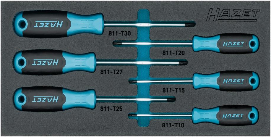 HAZET Gereedschapset 6-delig in inleg - 163-266/6N