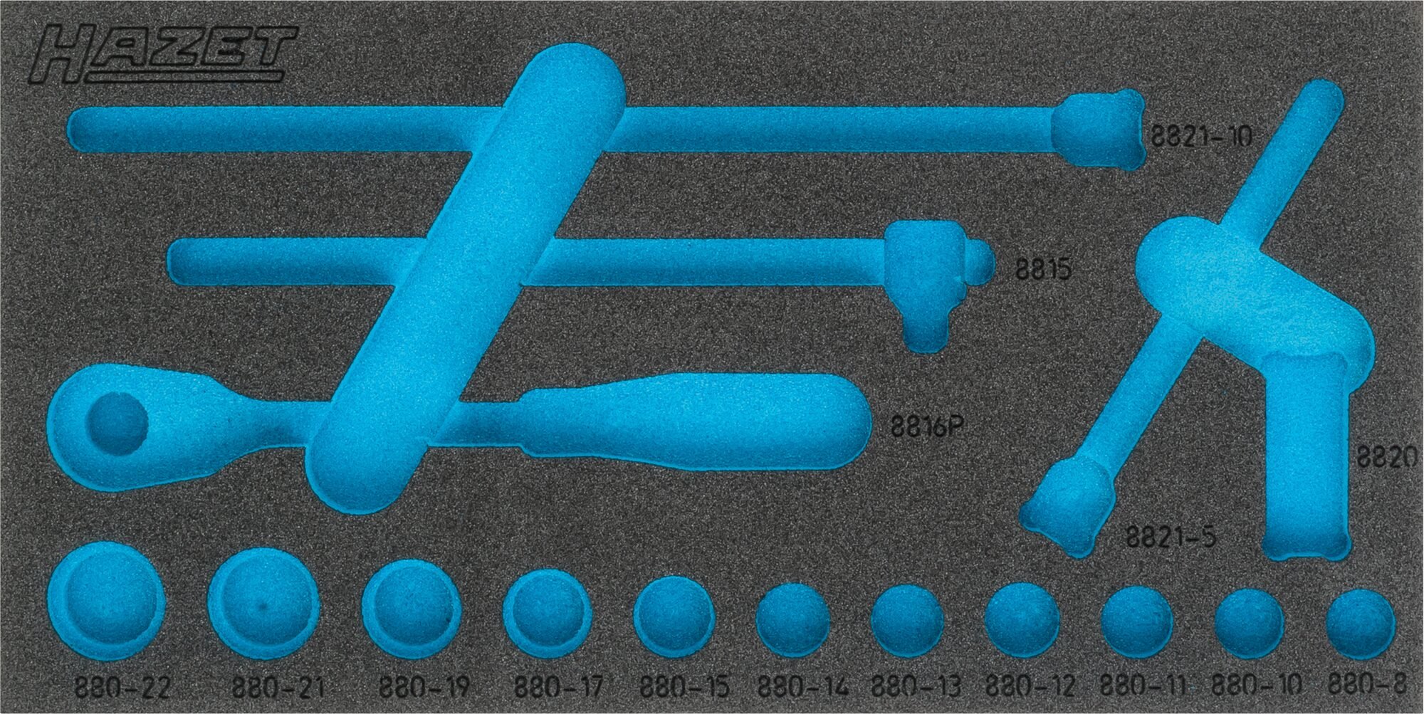 HAZET 2-componenten zachschuiminleg 163-334L · L x B: 342 mm x 172 mm