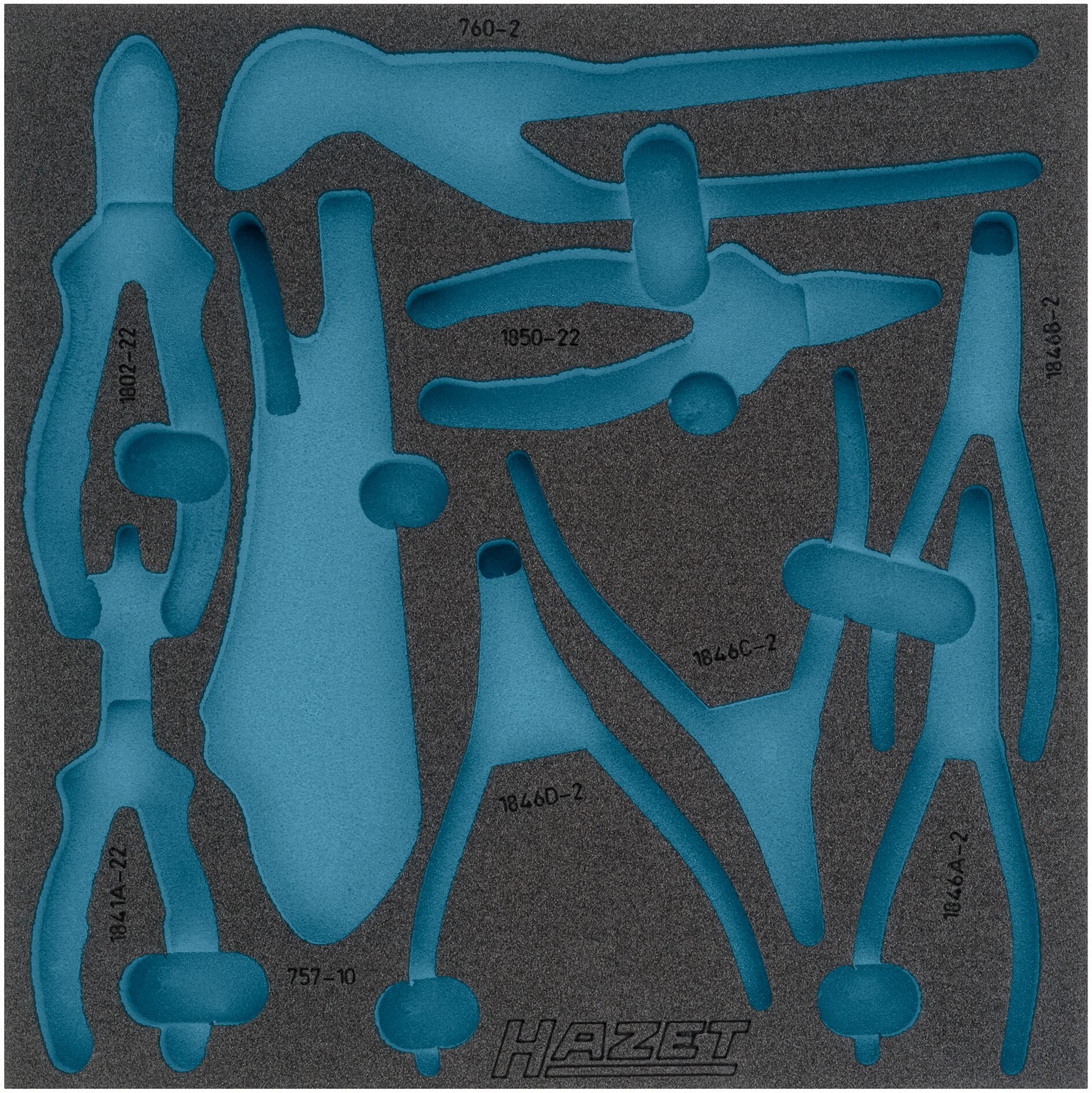 HAZET 2-componenten zachschuiminleg 163-424L · L x B: 344 mm x 342 mm