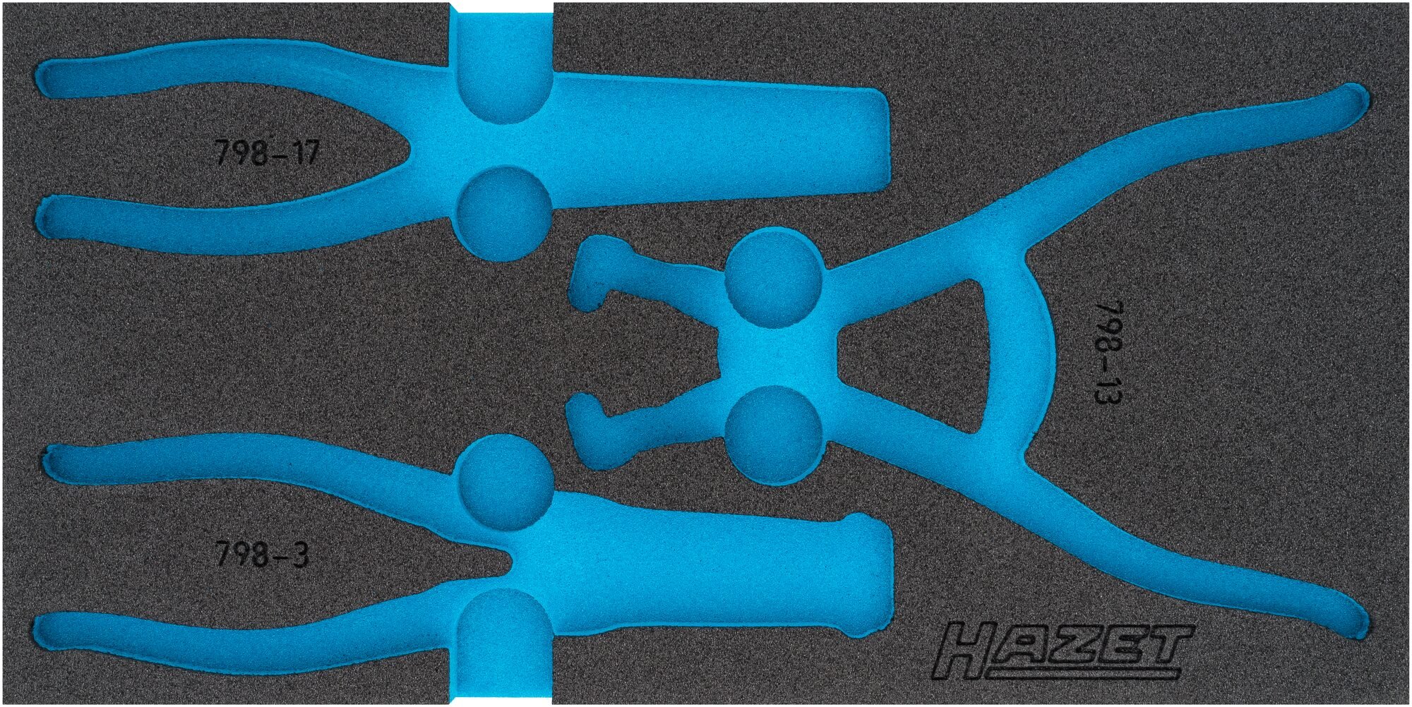 HAZET 2-componenten zachschuiminleg 163-425L · L x B: 342 mm x 172 mm