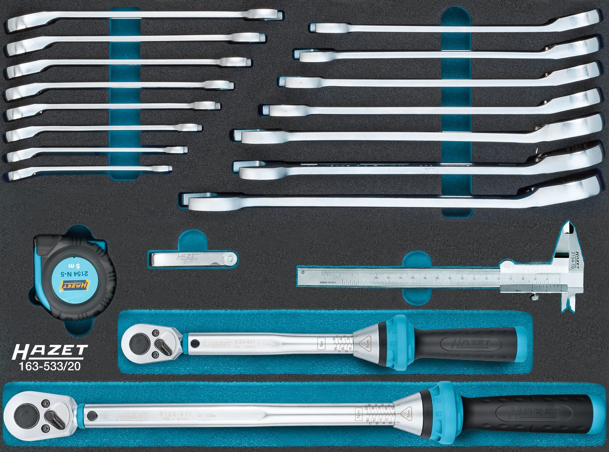 HAZET Universele set 163-533/20 · 20-delig · 8 - 24