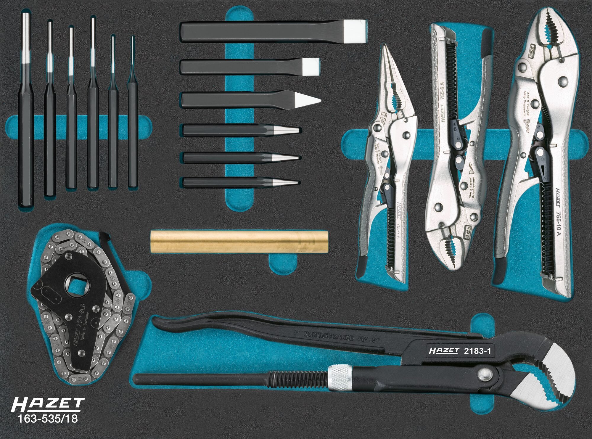 HAZET Universele set 163-535/18 · 18-delig