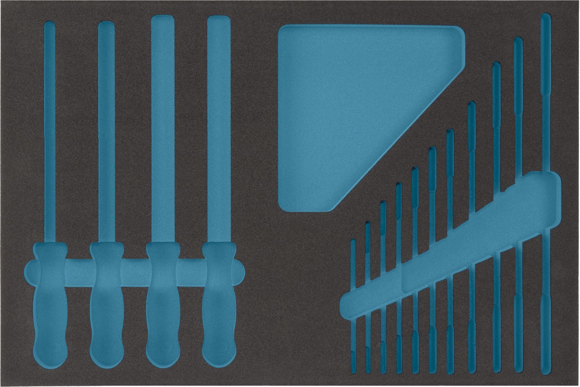 HAZET 2-componenten zachschuiminleg 163-55L · L x B: 519 mm x 342 mm