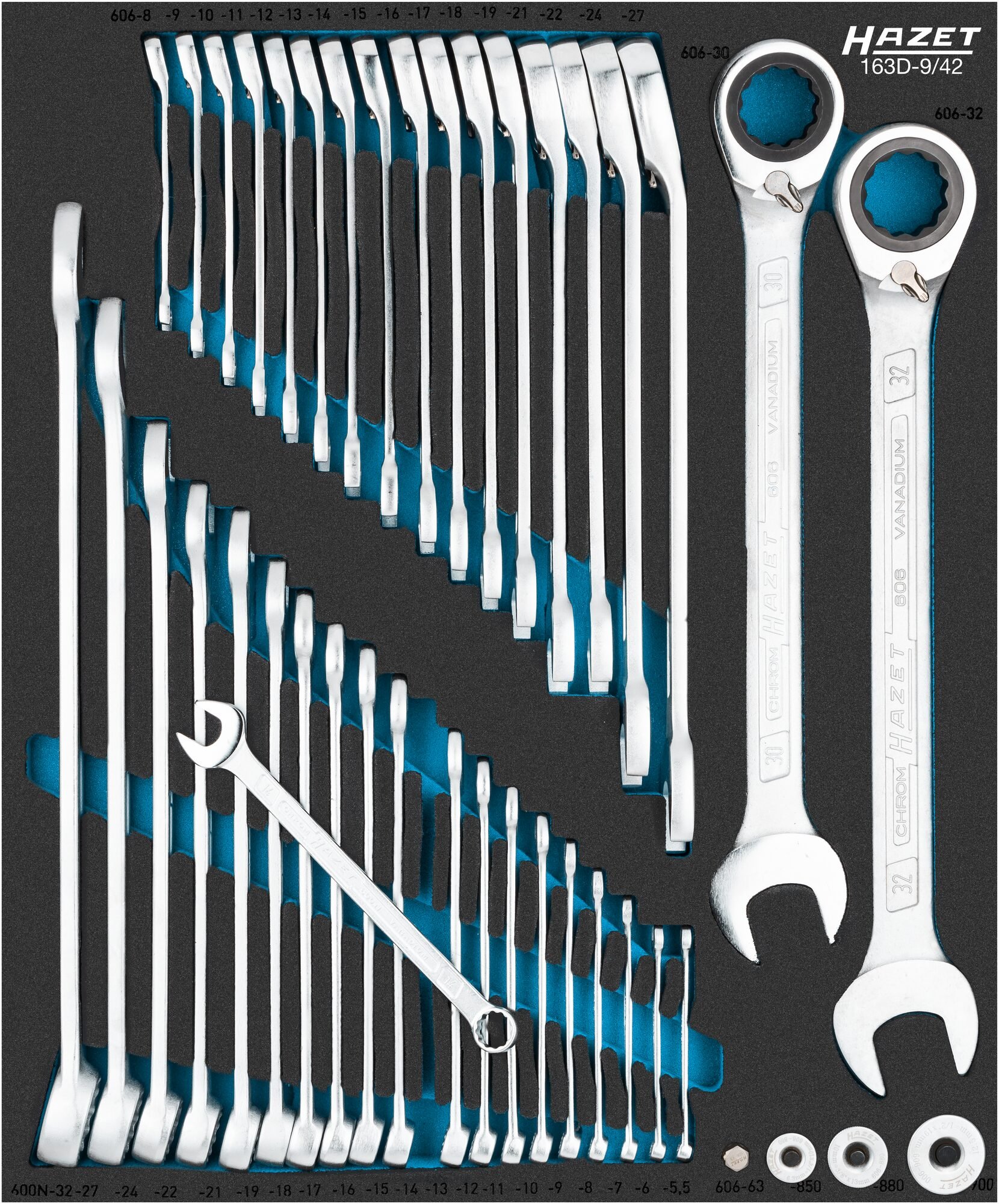 HAZET Sleutelgereedschapset 163D-9/42 - 42-delig - 5,5 - 32