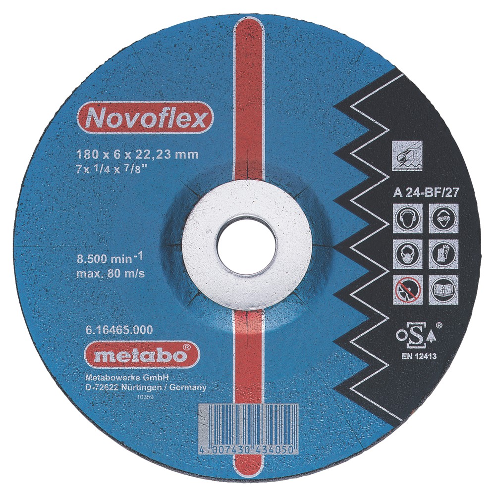 Metabo Accessoires Doorslijpschijf Ø 100x6,0x16,0 staal Novoflex - 25 stuks - 616429000