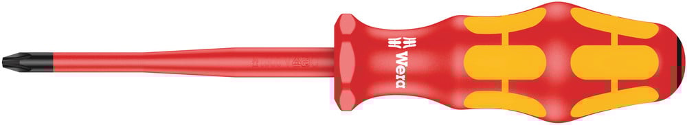 Wera 165 iS PZ VDE geïsoleerde Schroevendraaier Pozidriv, kling met gereduceerde diameter, PZ 2 x 100 mm - 1 stuk(s) - 05006461001