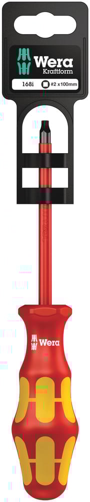 Wera 168 i SB VDE geïsoleerde Schroevendraaier voor Binnenvierkant, # 2 x 100 mm - 1 stuk(s) - 05100025001