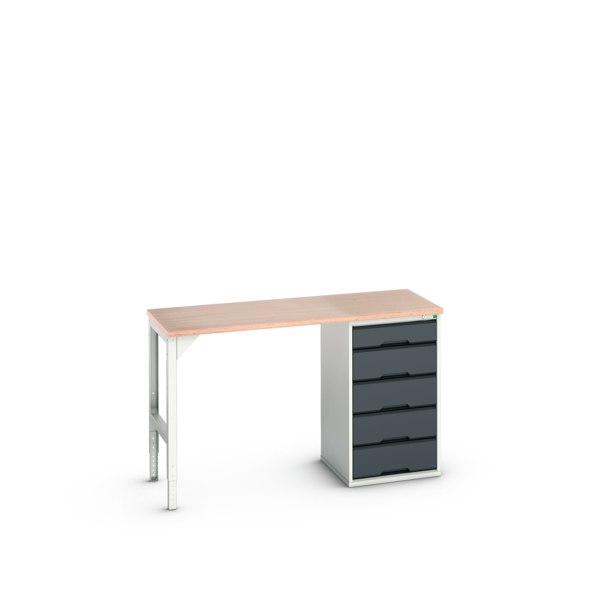 Bott Verso Werkbank | 5 Lades | Breedte 1500mm | Multiplex | RAL 7016 - 16921900.19