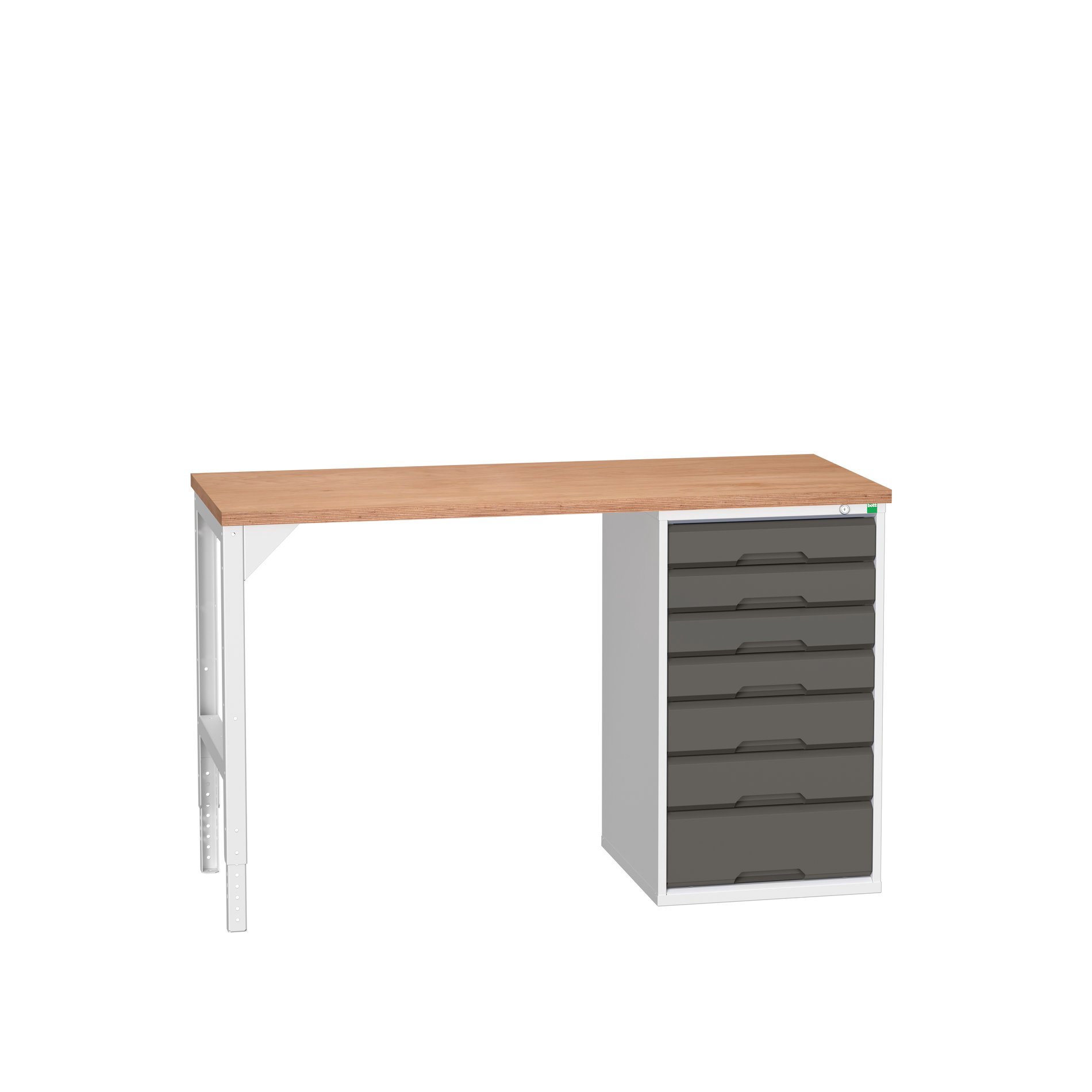 Bott Verso Werkbank | 7 Lades | Breedte 1500mm | Multiplex | RAL 7016 - 16921901.19