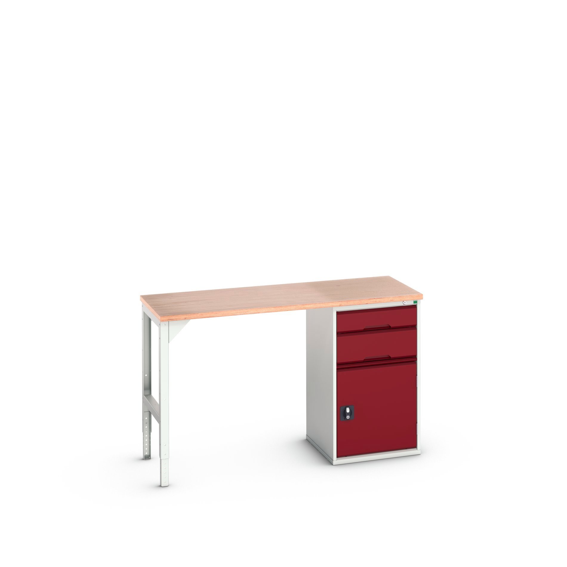 Bott Verso Werkbank | 2 Lades | 1 Deur | Breedte 1500mm | Multiplex | RAL 3004 - 16921902.24