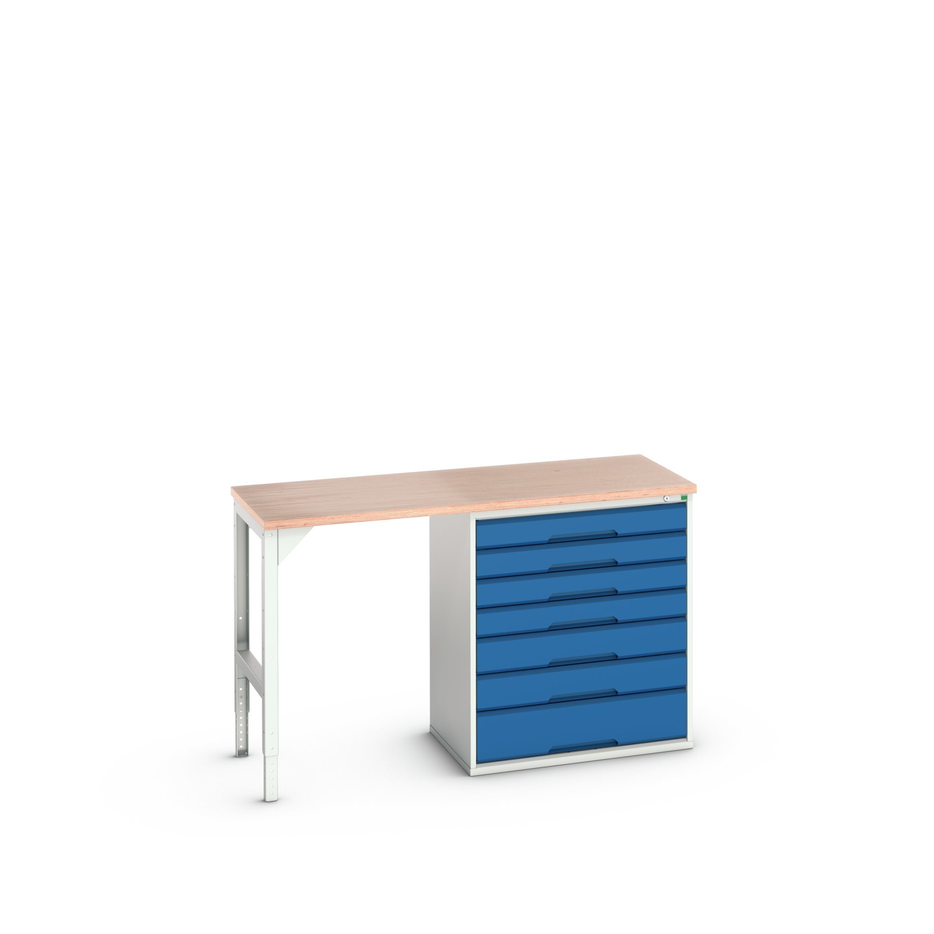 Bott Verso Werkbank | 7 Lades | 1 Deur | Breedte 1500mm | Multiplex | RAL 5010 - 16921904.11